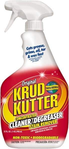 Krud Kutter - 32 oz Spray Bottle Cleaner/Degreaser - Liquid, Water-Based, Mild - USA Tool & Supply