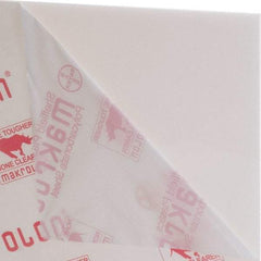Made in USA - 1/4" Thick x 4' Wide x 51" Long, Polycarbonate Sheet - White, Rockwell R-118 Hardness, ±10% Tolerance - USA Tool & Supply