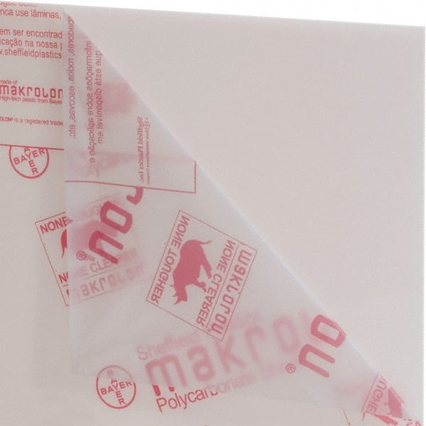 Made in USA - 51" x 4' x 3/16" White Polycarbonate Sheet - USA Tool & Supply