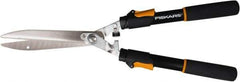 Fiskars - Telescopic Hedge Shears - 10" Long Steel Blade, 33" Long Handle with Grips - USA Tool & Supply