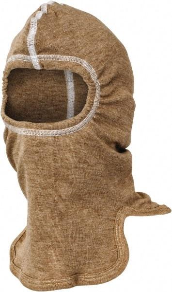 PRO-SAFE - Universal Size, Flame Resistant, PBI Hood - Beige - USA Tool & Supply