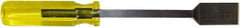 Proto - Stiff Hardened Steel 1-Edge Scraper - 1/2" Blade Width x 6-1/4" Blade Length, 4-1/4" Long Acetate Handle - USA Tool & Supply