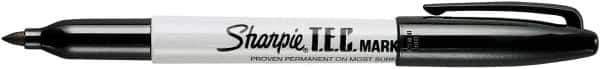 Sharpie - Black Permanent Marker - Fine Tip, TEC Certified Ink - USA Tool & Supply