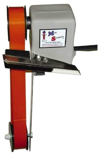 Mini-Skimmer - 12" Reach, 0.25 GPH Oil Removal Capacity, 115 Max Volt Rating, Belt Oil Skimmer - 40 to 125°F - USA Tool & Supply