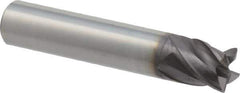 M.A. Ford - 3/8", 4 Flute, Single End, Solid Carbide, 0.015" Corner Radius End Mill - 2" OAL, 35/38° Helix, Right Hand Flute, 3/8" LOC, Right Hand Cut - USA Tool & Supply