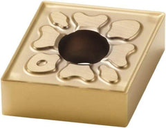 Seco - CNMG431 MF4 Grade CP500 Carbide Turning Insert - TiAlN/TiN Finish, 80° Diamond, 1/2" Inscr Circle, 3/16" Thick, 1/64" Corner Radius - USA Tool & Supply