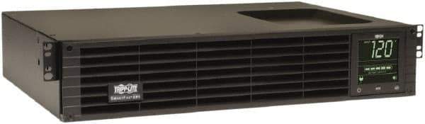 Tripp-Lite - 15 Amp, 1,500 VA, Tower & Rack Mount Line Interactive Backup Uninterruptible Power Supply - Backup 4-1/2 min with Full Load & 10 min with Half Load, 120 VAC Input & Output, 1,350 Watt Output, 1 Phases, 8 Outlets - USA Tool & Supply