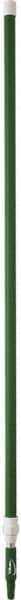 Vikan - 115 x 1-1/4" Aluminum Squeegee Handle - European Threaded Connection, Green, Telescoping - USA Tool & Supply