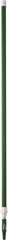 Vikan - 115 x 1-1/4" Aluminum Squeegee Handle - European Threaded Connection, Green, Telescoping - USA Tool & Supply