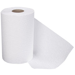CASE OF 12 ROLLS Hardwound Roll Towel 350' White - USA Tool & Supply