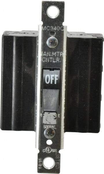 Cooper Wiring Devices - 3 Poles, 40 Amp, 3PST, NEMA, Open Toggle Manual Motor Starter - 56.64mm Wide x 42.16mm Deep x 95.25mm High, 20 hp, CSA C22.2 No. 14, NEMA 1 & UL 508 - USA Tool & Supply