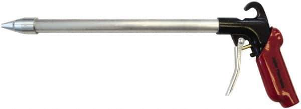 Value Collection - 120 Max psi Whisper Jet Pistol Grip Blow Gun - 1/4 NPT Inlet, 12" Tube Length, Aluminum - USA Tool & Supply
