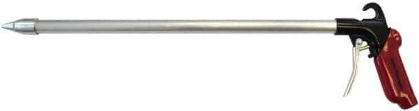 Value Collection - 120 Max psi Whisper Jet Pistol Grip Blow Gun - 1/4 NPT Inlet, 18" Tube Length, Aluminum - USA Tool & Supply