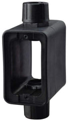 Cooper Wiring Devices - 1 Gang, Thermoplastic Rectangle Portable Outlet Box - 6-1/2" Overall Height x 4-1/4" Overall Width x 2-5/8" Overall Depth, Weather Resistant - USA Tool & Supply