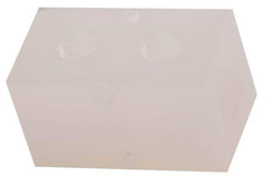 Made in USA - 3/8" Inlet, 1/4" Outlet Manifold - 2.38" Long x 1-1/4" Wide x 1-1/4" High, 0.2" Mount Hole, 2 Inlet Ports, 2 Outlet Ports - USA Tool & Supply