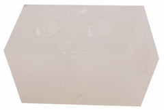 Made in USA - 1/2" Inlet, 3/8" Outlet Manifold - 2-3/4" Long x 1-1/2" Wide x 1-1/2" High, 0.2" Mount Hole, 2 Inlet Ports, 2 Outlet Ports - USA Tool & Supply