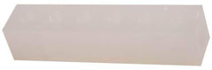 Made in USA - 1/2" Inlet, 3/8" Outlet Manifold - 6-3/4" Long x 1-1/2" Wide x 1-1/2" High, 0.2" Mount Hole, 2 Inlet Ports, 6 Outlet Ports - USA Tool & Supply