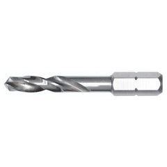 Stubby High Speed Drill Bit 1/4″ Drive 3/16″ × 1.97″ Oal - USA Tool & Supply