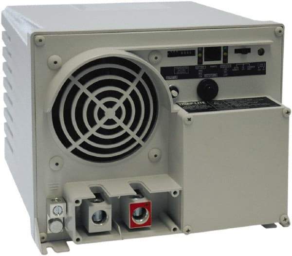 Tripp-Lite - Hardwire Connection, 12 VDC Input, 120 VAC Output, 1,500 Peak Wattage, Surface Mount Power Inverter - 8-3/4" Wide x 7" Deep x 7" High, 750 Watt Continuous Output Power, Fan Cooled - USA Tool & Supply