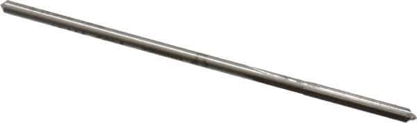 Made in USA - 0.1181" Cobalt 4 Flute Chucking Reamer - Straight Flute, 0.112" Straight Shank, 7/8" Flute Length, 3-1/2" OAL - USA Tool & Supply
