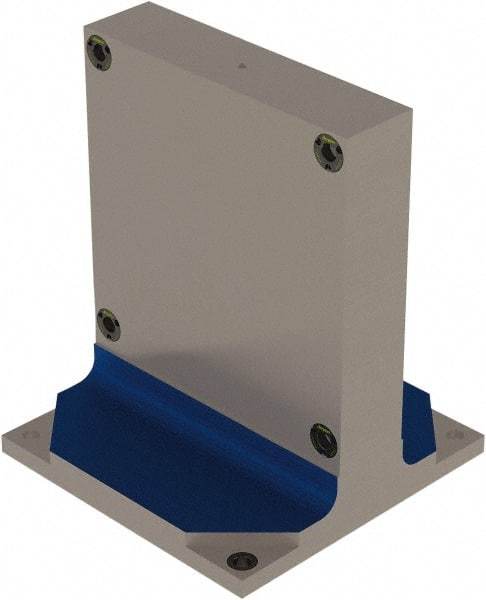 Jergens - 19.685" Square Fixture Column - Flat Plate Surface, Steel, 20" Base Width x 20" Base Length - USA Tool & Supply