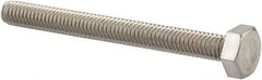 Value Collection - M4x0.70mm Metric Coarse, 40mm Length Under Head Hex Head Cap Screw - Fully Threaded, Grade 18-8 & Austenitic A2 Stainless Steel, Uncoated, 7mm Hex - USA Tool & Supply