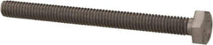 Value Collection - M4x0.70mm Metric Coarse, 45mm Length Under Head Hex Head Cap Screw - Fully Threaded, Grade 18-8 & Austenitic A2 Stainless Steel, Uncoated, 7mm Hex - USA Tool & Supply