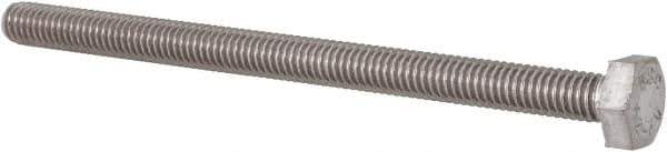 Value Collection - M4x0.70mm Metric Coarse, 60mm Length Under Head Hex Head Cap Screw - Fully Threaded, Grade 18-8 & Austenitic A2 Stainless Steel, Uncoated, 7mm Hex - USA Tool & Supply