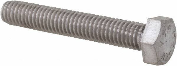 Value Collection - M5x0.80mm Metric Coarse, 30mm Length Under Head Hex Head Cap Screw - Fully Threaded, Grade 18-8 & Austenitic A2 Stainless Steel, Uncoated, 8mm Hex - USA Tool & Supply