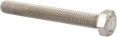 Value Collection - M5x0.80mm Metric Coarse, 40mm Length Under Head Hex Head Cap Screw - Fully Threaded, Grade 18-8 & Austenitic A2 Stainless Steel, Uncoated, 8mm Hex - USA Tool & Supply