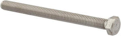 Value Collection - M5x0.80mm Metric Coarse, 60mm Length Under Head Hex Head Cap Screw - Fully Threaded, Grade 18-8 & Austenitic A2 Stainless Steel, Uncoated, 8mm Hex - USA Tool & Supply