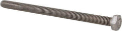 Value Collection - M5x0.80mm Metric Coarse, 75mm Length Under Head Hex Head Cap Screw - Fully Threaded, Grade 18-8 & Austenitic A2 Stainless Steel, Uncoated, 8mm Hex - USA Tool & Supply