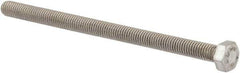 Value Collection - M5x0.80mm Metric Coarse, 80mm Length Under Head Hex Head Cap Screw - Fully Threaded, Grade 18-8 & Austenitic A2 Stainless Steel, Uncoated, 8mm Hex - USA Tool & Supply