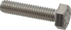 Value Collection - M6x1.00mm Metric Coarse, 22mm Length Under Head Hex Head Cap Screw - Fully Threaded, Grade 18-8 & Austenitic A2 Stainless Steel, Uncoated, 10mm Hex - USA Tool & Supply