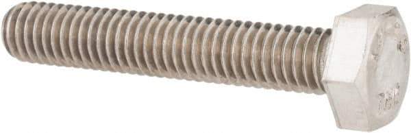 Value Collection - M6x1.00mm Metric Coarse, 35mm Length Under Head Hex Head Cap Screw - Fully Threaded, Grade 18-8 & Austenitic A2 Stainless Steel, Uncoated, 10mm Hex - USA Tool & Supply