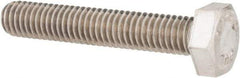 Value Collection - M6x1.00mm Metric Coarse, 35mm Length Under Head Hex Head Cap Screw - Fully Threaded, Grade 18-8 & Austenitic A2 Stainless Steel, Uncoated, 10mm Hex - USA Tool & Supply