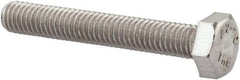 Value Collection - M6x1.00mm Metric Coarse, 40mm Length Under Head Hex Head Cap Screw - Fully Threaded, Grade 18-8 & Austenitic A2 Stainless Steel, Uncoated, 10mm Hex - USA Tool & Supply