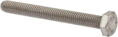 Value Collection - M6x1.00mm Metric Coarse, 55mm Length Under Head Hex Head Cap Screw - Fully Threaded, Grade 18-8 & Austenitic A2 Stainless Steel, Uncoated, 10mm Hex - USA Tool & Supply