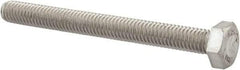 Value Collection - M6x1.00mm Metric Coarse, 60mm Length Under Head Hex Head Cap Screw - Fully Threaded, Grade 18-8 & Austenitic A2 Stainless Steel, Uncoated, 10mm Hex - USA Tool & Supply