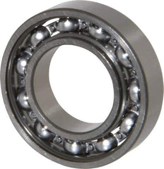 SKF - 20mm Bore Diam, 37mm OD, Open Thin Section Radial Ball Bearing - 9mm Wide, 1 Row, Round Bore, 821 Lb Static Capacity, 1,430 Lb Dynamic Capacity - USA Tool & Supply