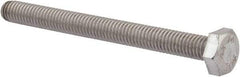Value Collection - M6x1.00mm Metric Coarse, 65mm Length Under Head Hex Head Cap Screw - Fully Threaded, Grade 18-8 & Austenitic A2 Stainless Steel, Uncoated, 10mm Hex - USA Tool & Supply