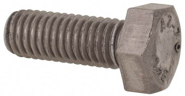 Value Collection - M8x1.25mm Metric Coarse, 22mm Length Under Head Hex Head Cap Screw - Fully Threaded, Grade 18-8 & Austenitic A2 Stainless Steel, Uncoated, 13mm Hex - USA Tool & Supply