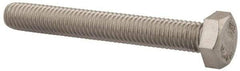 Value Collection - M8x1.25mm Metric Coarse, 60mm Length Under Head Hex Head Cap Screw - Fully Threaded, Grade 18-8 & Austenitic A2 Stainless Steel, Uncoated, 13mm Hex - USA Tool & Supply