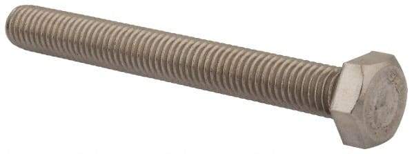 Value Collection - M8x1.25mm Metric Coarse, 70mm Length Under Head Hex Head Cap Screw - Fully Threaded, Grade 18-8 & Austenitic A2 Stainless Steel, Uncoated, 13mm Hex - USA Tool & Supply