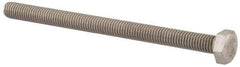 Value Collection - M8x1.25mm Metric Coarse, 110mm Length Under Head Hex Head Cap Screw - Fully Threaded, Grade 18-8 & Austenitic A2 Stainless Steel, Uncoated, 13mm Hex - USA Tool & Supply