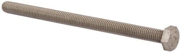 Value Collection - M8x1.25mm Metric Coarse, 120mm Length Under Head Hex Head Cap Screw - Fully Threaded, Grade 18-8 & Austenitic A2 Stainless Steel, Uncoated, 13mm Hex - USA Tool & Supply