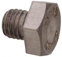 Value Collection - M10x1.50mm Metric Coarse, 10mm Length Under Head Hex Head Cap Screw - Fully Threaded, Grade 18-8 & Austenitic A2 Stainless Steel, Uncoated, 17mm Hex - USA Tool & Supply