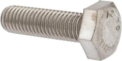 Value Collection - M10x1.50mm Metric Coarse, 35mm Length Under Head Hex Head Cap Screw - Fully Threaded, Grade 18-8 & Austenitic A2 Stainless Steel, Uncoated, 17mm Hex - USA Tool & Supply