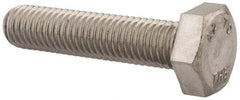 Value Collection - M10x1.50mm Metric Coarse, 45mm Length Under Head Hex Head Cap Screw - Fully Threaded, Grade 18-8 & Austenitic A2 Stainless Steel, Uncoated, 17mm Hex - USA Tool & Supply