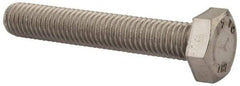 Value Collection - M10x1.50mm Metric Coarse, 60mm Length Under Head Hex Head Cap Screw - Fully Threaded, Grade 18-8 & Austenitic A2 Stainless Steel, Uncoated, 17mm Hex - USA Tool & Supply